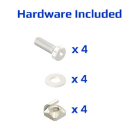 33-45903S-6 MODULAR SOLUTIONS MOUNTING FOOT 3 SIDED FOR 45 X 90 PARTICALLY ENCLOSED
